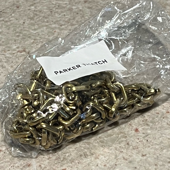 Parker Thatch Gold Link Crossbody Chain Bag Strap - OS - New in Org. Packaging - Picture 4 of 9